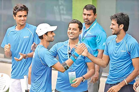 File of the Indian Davis Cup team