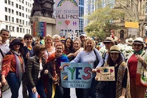 A recent rally of the ?Yes? campaigners in Sydney