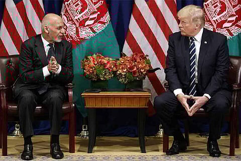President Trump met with Afghan President Ashraf Ghani during the United Nations General Assembly