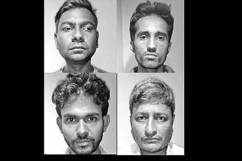 (L-R, clockwise) Hiraram, Ramesh, Dharmesh, Vikram