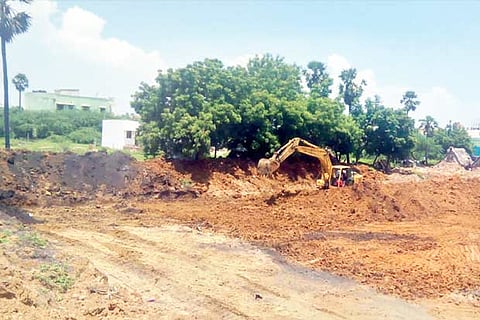 Chellaperumal Nagar pond in Sriperumbudur