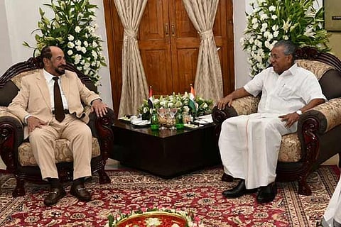 HH Sultan bin Muhammad Al-Qasimi visits CM Pinarayi Vijayan at his official residence