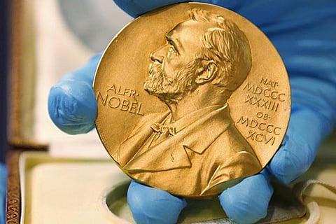 Nobel prize medal.