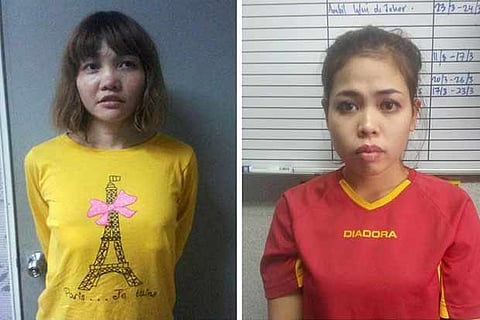 Doan Thi Huona (L) and Siti Aisyah