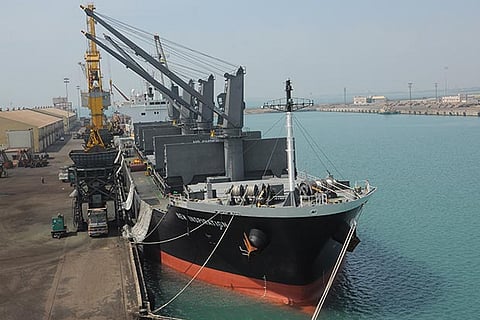 File photo of ships being loaded at the VOC Port Trust in Thoothukudi