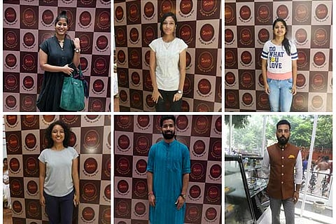 Party peeps at the event