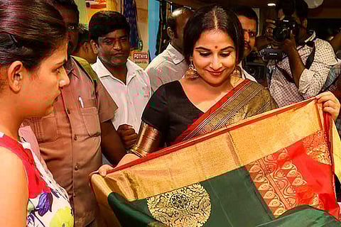 Vidya Balan at the Silk India Expo inauguration (Photo: Manivasagan Namasivayam)