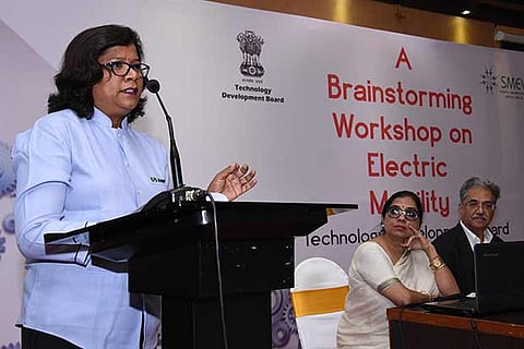 Hemalatha Annamalai of Ampere Ltd at the workshop