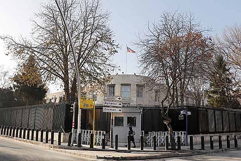 General view of the US Embassy in Ankara