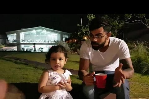 Virat’s reunion with Dhoni’s daughter goes viral
