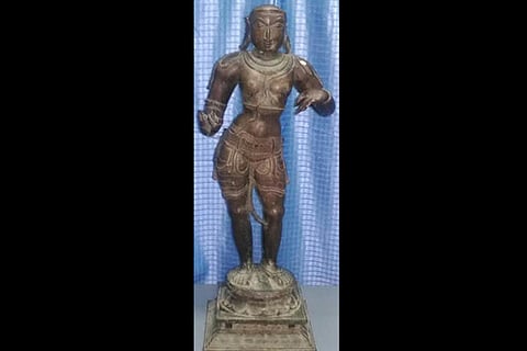 Idol of Sundaramoorthy Nayannar that was seized in Kancheepuram
