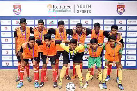 St. Patrick?s Higher Secondary School won the Reliance football tournament in both categories