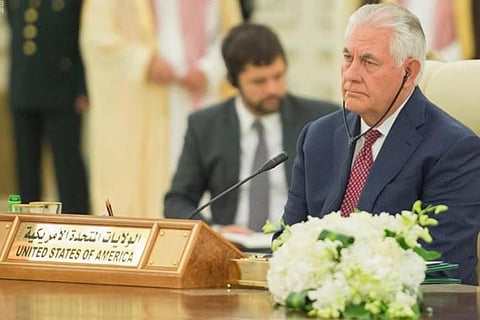 US Secretary of State Rex Tillerson in Riyadh, Saudi Arabia