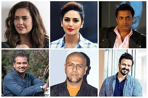 (Clockwise) Esha, Huma Querishi, Madhur Bhandarkar, Vivek Oberoi, Vishal Dadlani and Nila Madhab