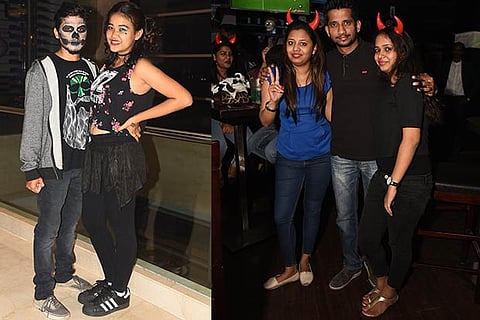 (L) Jonathan and Susan and (R) Neha, Shankar and Sayanka