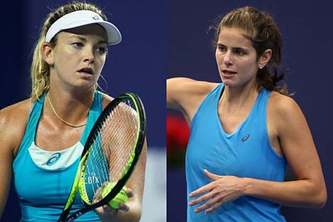 CoCo Vandeweghe (L); Julia Goerges (R)