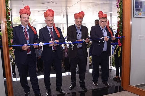 Ranganath NK, MD, Grundfos India (second from left) flanked by senior executives from the company
