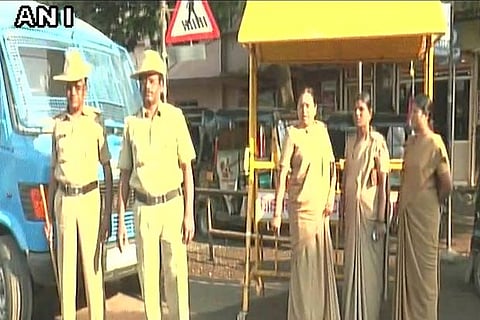 Tightened security in Karnataka's Kalaburagi on Tipu Jayanti