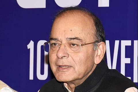 Union Finance Minister, Arun Jaitley after the 23rd GST Council meet.(Photo: PTI)