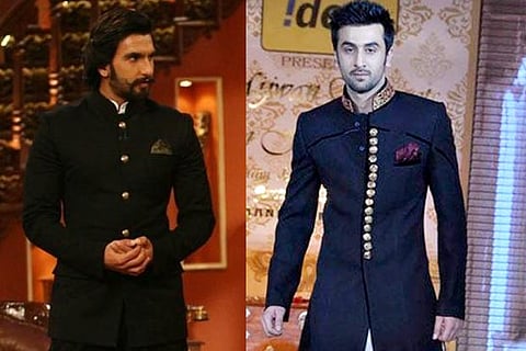 (L) Ranveer Singh and (R) Ranbir Kapoor