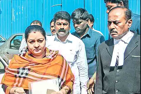 Deepa Jayakumar on her way to depose before the one-man panel