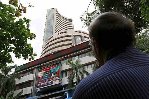 Exit poll results give Sensex a 358-point lift