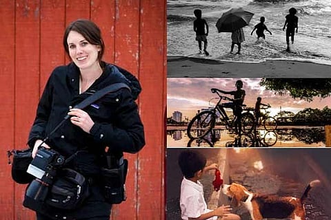 Shannon Zirkle and Photographs clicked by the members of the group for their Chennai rains theme