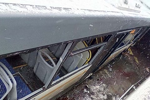 Bus drives into pedestrian underpass in Moscow, kills four