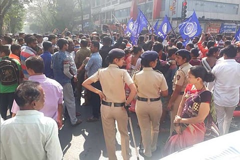 Koregaon-Bhima protest at Chembur and Mulund areas of Mumbaii