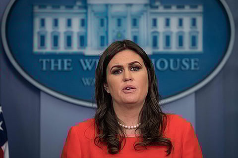 White House spokeswoman Sarah Sanders
