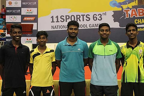 TN?s U-19 Boys won the bronze medal in the?63rd National School Games TT Team Championships