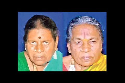 Krishnaveni (L) and Ranganayagi