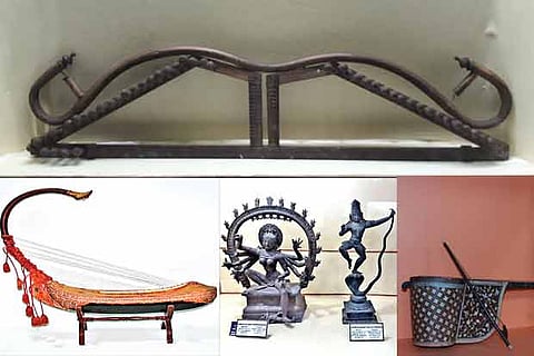 Some of the antique musical instruments that will feature in the month-long exhibition