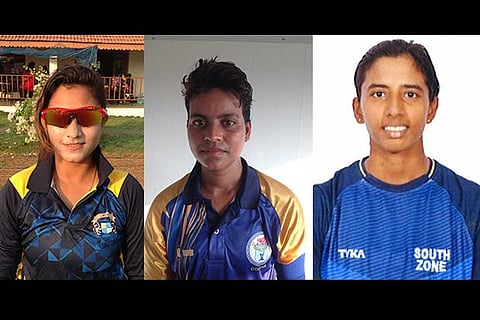 (From Left) Taniya Bhatia, P Mohanty, L Nethra