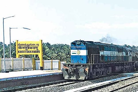 The train will run on the newly-laid Podanur-Pollachi section for three months