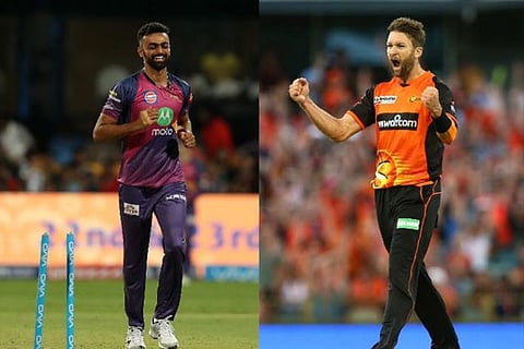 Jaydev Unadkat and Andrew Tye