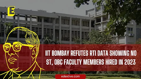 IIT Bombay: RTI data shows no ST, OBC faculty hired in 2023; IIT refutes claim