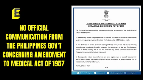 The notice also made it clear that the embassy is aware of the news circulating regarding the amendment of the act