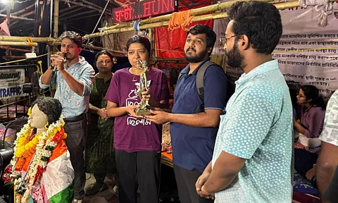Glimpse of the protest
