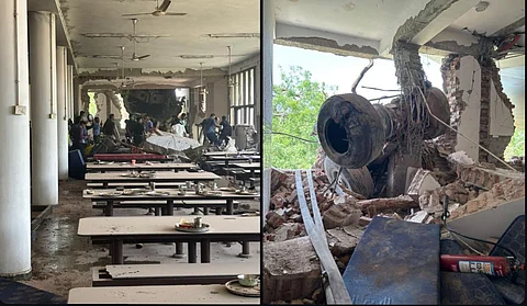 Visuals from BJMC Hostel mess where an Air India Plane struck on Thursday