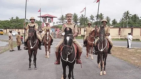 The mounted police currently maintains 11 horses from its sanctioned strength of 25, featuring Kathiawari, Marwari, and thoroughbred varieties