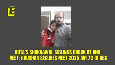 After brother cracked IIT, Kota girl secures NEET UG 2025 rank 72 in OBC category