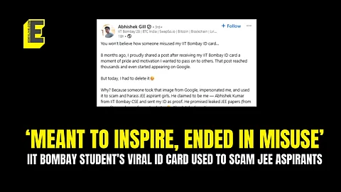 IIT Bombay student’s ID misused in scam targeting JEE aspirants, LinkedIn post goes viral