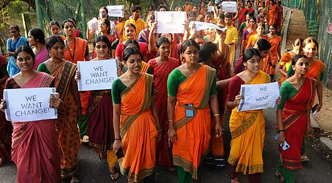Glimpse of the protest