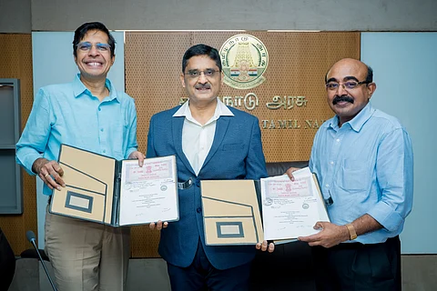 (L_R) Prof V Kamakoti, Director, IIT Madras, Dr Atul Anand, IAS, Additional Chief Secretary, MSME Department, Government of Tamil Nadu & Dr K Alagusundaram, MD & CEO, TNAPEx