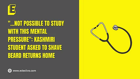 What happened to the Kashmiri student? What was the issue with the beard?