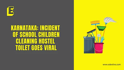Students were seen cleaning toilets