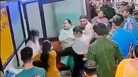 Screenshot from viral CCTV footage