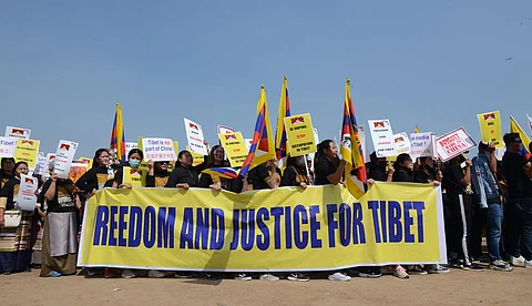 The last big protest organised by Tibetan residents and students was in 2012