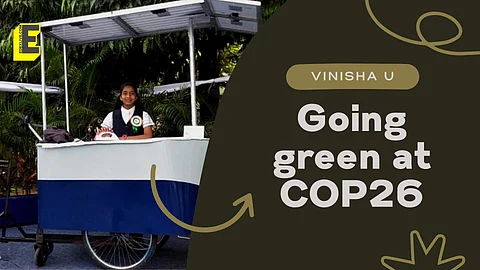 Going green at COP26: This iron box made by Tamil Nadu teenager Vinisha Umashankar runs on solar power. How cool is that?